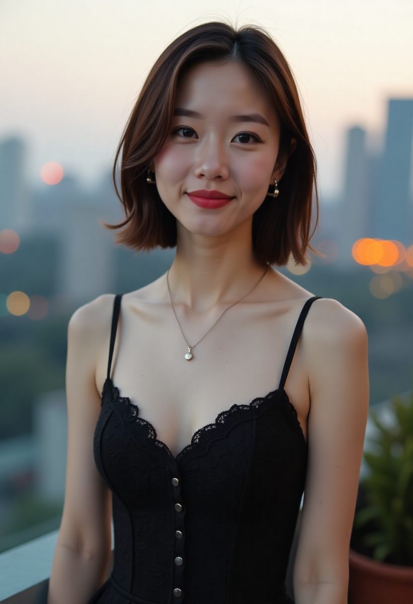 夜晚亮着灯的街边小店